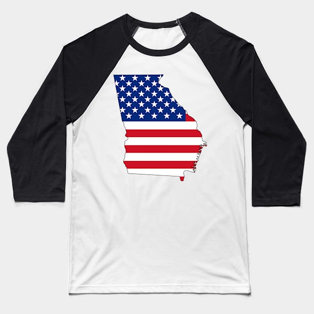 Georgia, USA Baseball T-Shirt by somekindofguru